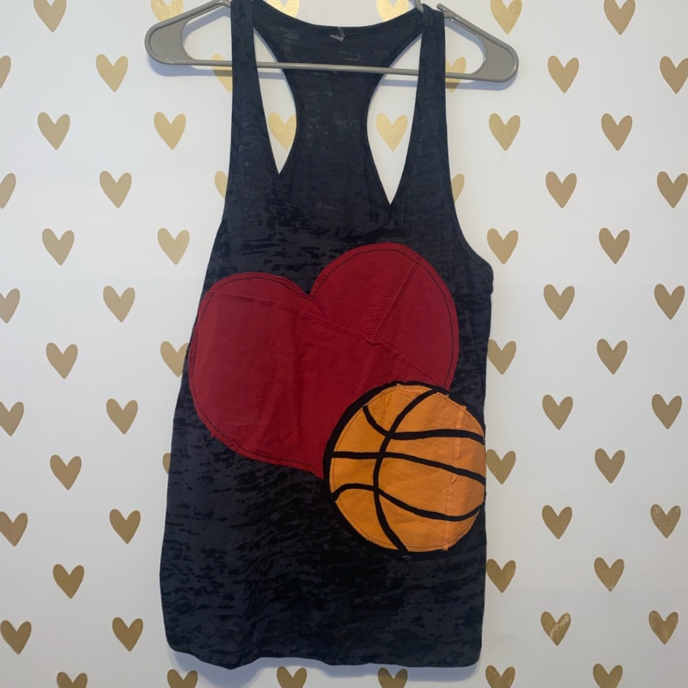 Basketball love tank